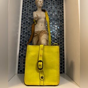 Patricia Nash Distressed Highlighter Leather Satchel / Crossbody